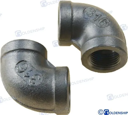 90º ELBOW BANDED AISI316 3/8" (2)