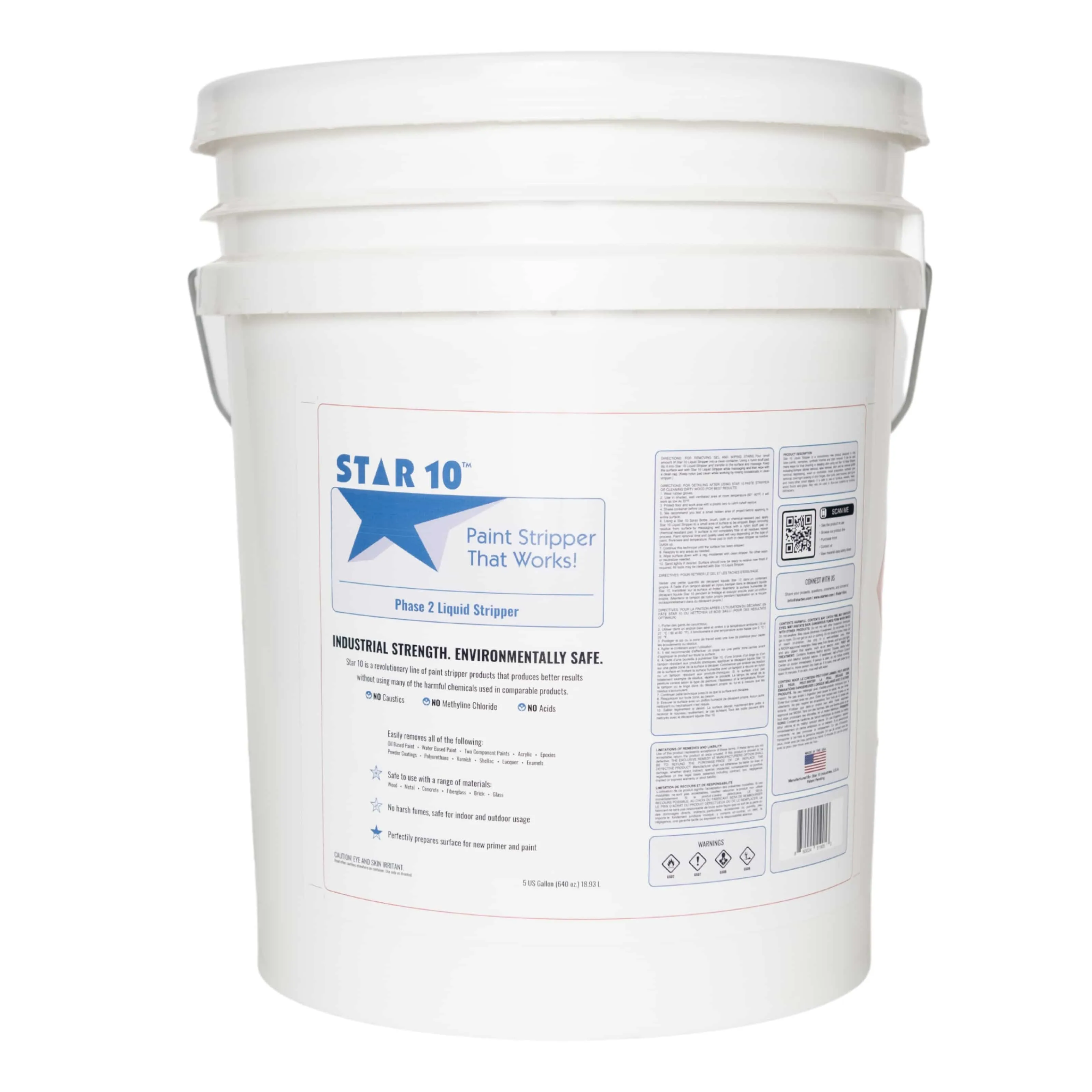 STAR 10 LIQUID PAINT STRIPPER | 5 GALLON PAIL