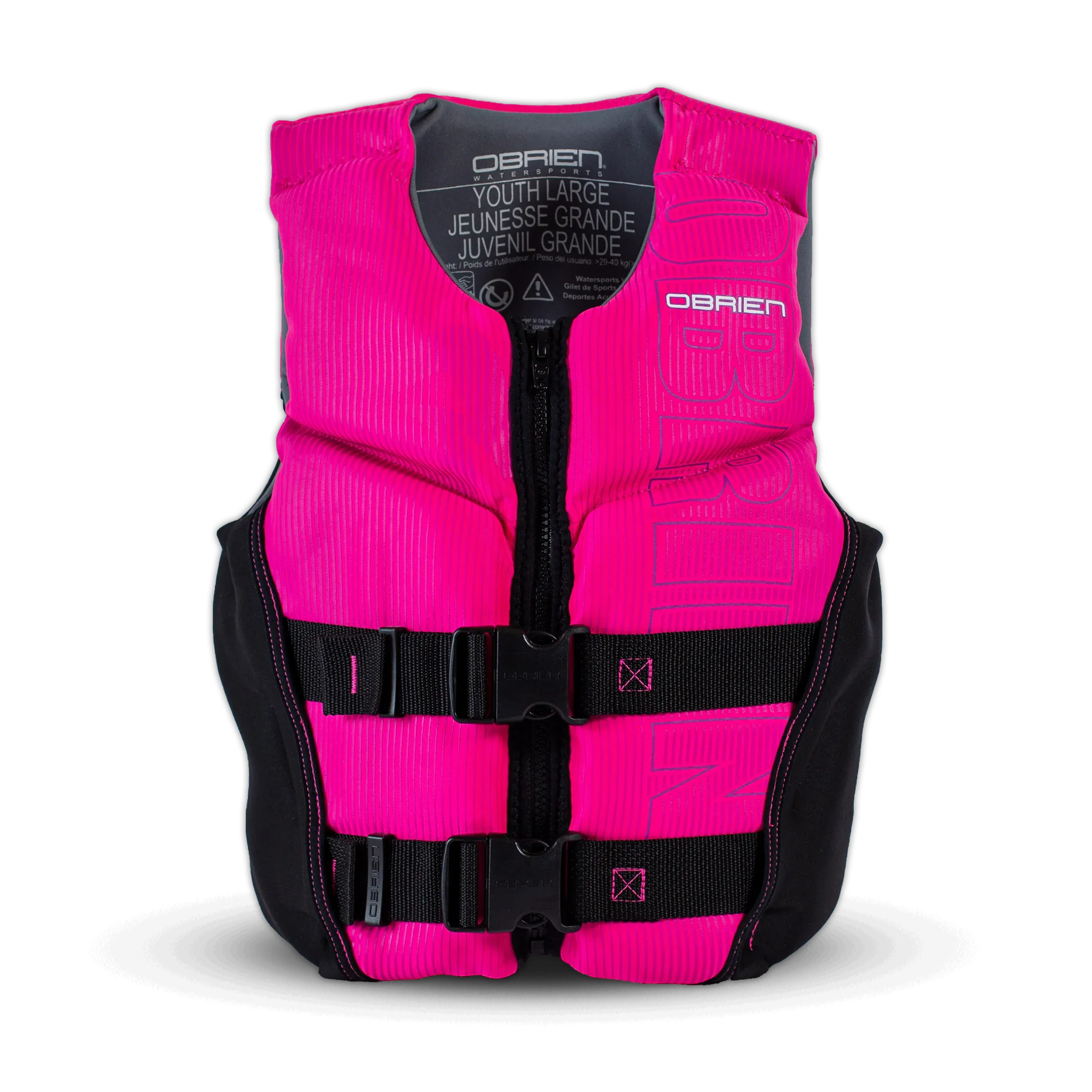 O'Brien Youth Flex V-Back Life Jackets - Pink