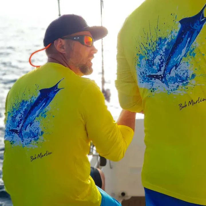 Performance Shirt Ocean Marlin Yellow