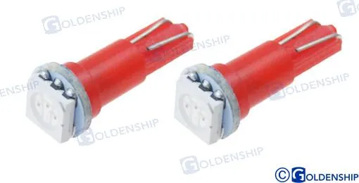 BULB 12V, 1.2W RED  (PACK 2)