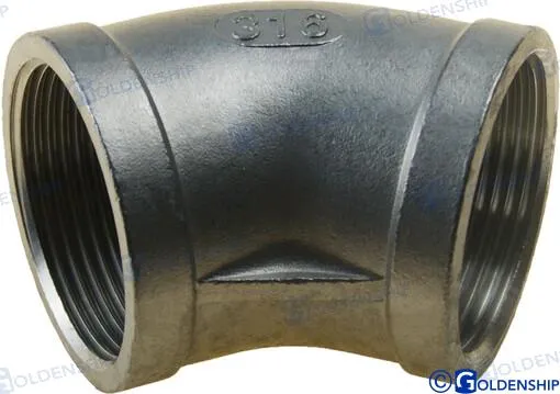 45º ELBOW BANDED  AISI 316  1-1/2