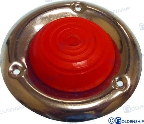 RUBBER CAP WITH S.S. FLANGE RED